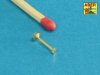 Aber 16109 Turned imitation of Hexagonal bolts 1,6 x 6,0 mm x 25 pcs. (1:16)